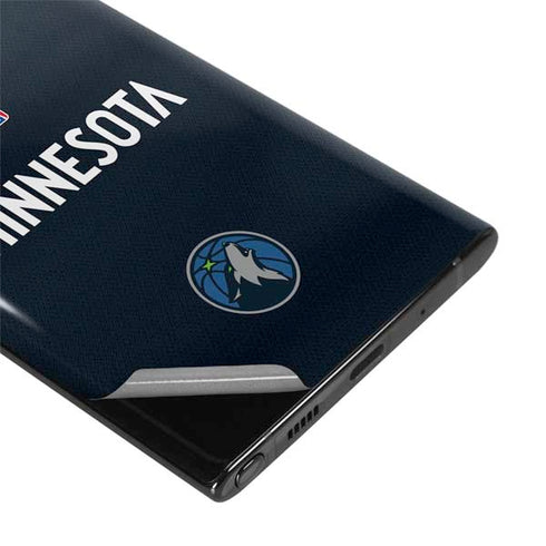 NBA Minnesota Timberwolves Jersey Galaxy Note 10 Skin