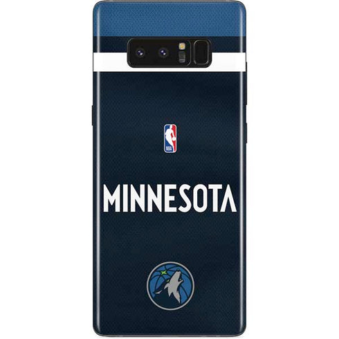 NBA Minnesota Timberwolves Jersey Galaxy Note 8 Skin