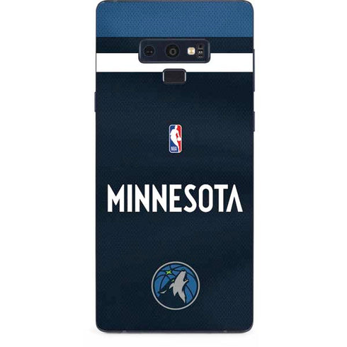 NBA Minnesota Timberwolves Jersey Galaxy Note 9 Skin