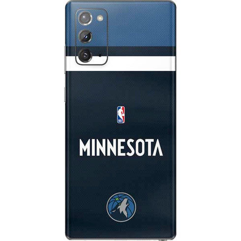 NBA Minnesota Timberwolves Jersey Galaxy Note20 5G Skin