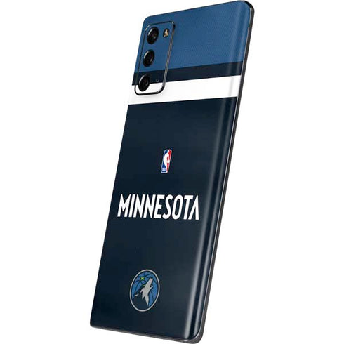 NBA Minnesota Timberwolves Jersey Galaxy Note20 5G Skin
