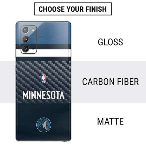 NBA Minnesota Timberwolves Jersey Galaxy Note20 5G Skin