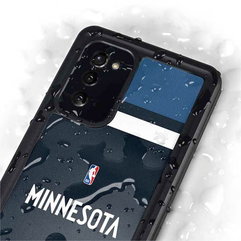 NBA Minnesota Timberwolves Jersey Galaxy Note20 5G Waterproof Case