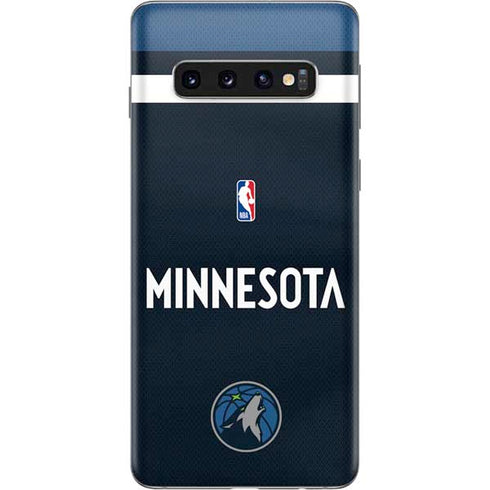 NBA Minnesota Timberwolves Jersey Galaxy S10 Skin