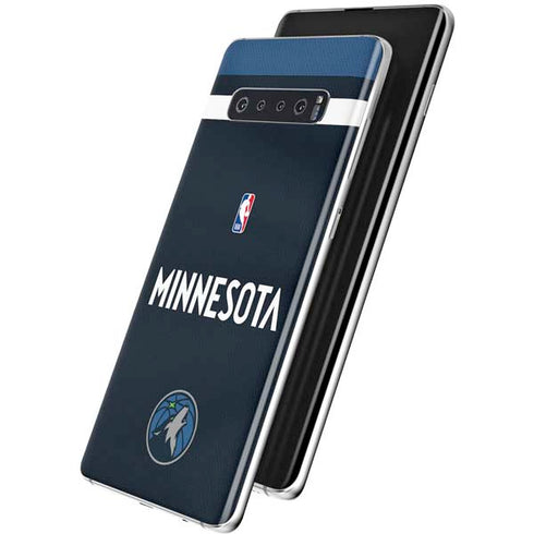 NBA Minnesota Timberwolves Jersey Galaxy S10 Skin