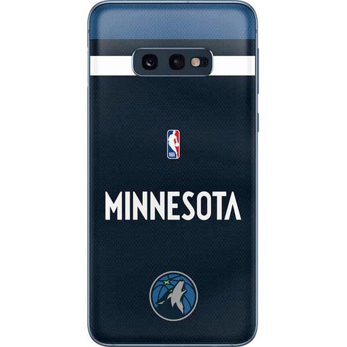 NBA Minnesota Timberwolves Jersey Galaxy S10e Skin