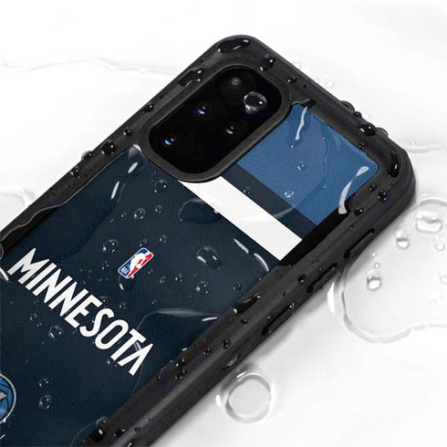 NBA Minnesota Timberwolves Jersey Galaxy S20 Plus Waterproof Case