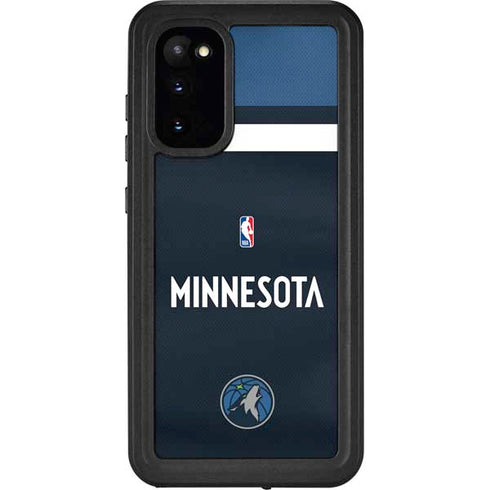 NBA Minnesota Timberwolves Jersey Galaxy S20 Waterproof Case