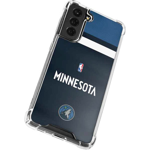 NBA Minnesota Timberwolves Jersey Galaxy S21 FE Clear Case