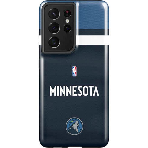NBA Minnesota Timberwolves Jersey Galaxy S21 Ultra 5G Pro Case