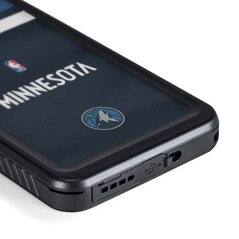 NBA Minnesota Timberwolves Jersey Galaxy S23 Plus Waterproof Case