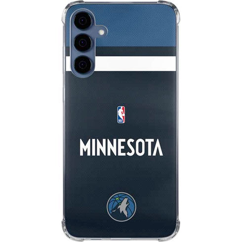 NBA Minnesota Timberwolves Jersey Galaxy S24 Clear Case