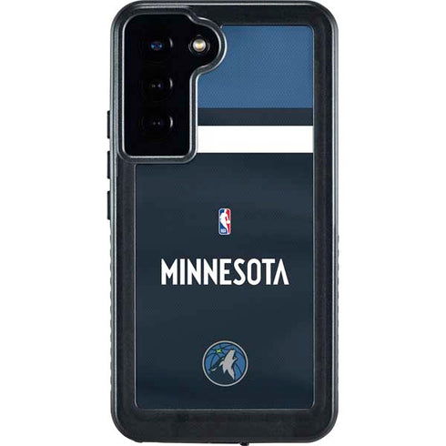 NBA Minnesota Timberwolves Jersey Galaxy S24 Plus Waterproof Case