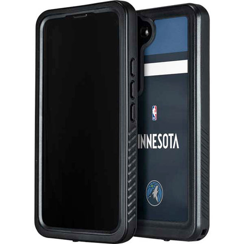 NBA Minnesota Timberwolves Jersey Galaxy S24 Plus Waterproof Case
