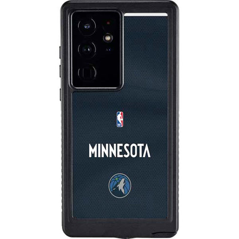 NBA Minnesota Timberwolves Jersey Galaxy S24 Ultra Waterproof Case