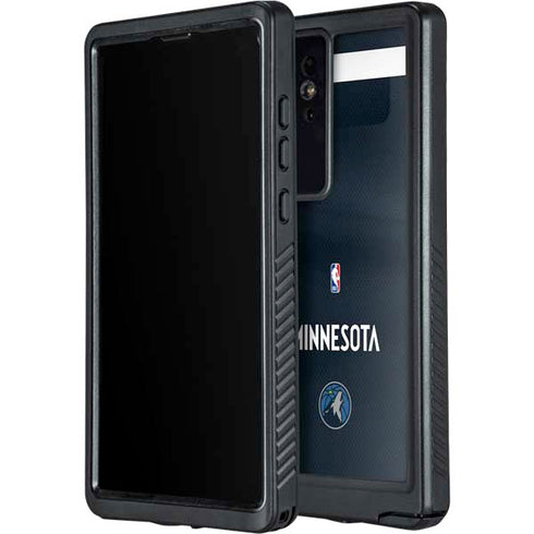 NBA Minnesota Timberwolves Jersey Galaxy S24 Ultra Waterproof Case
