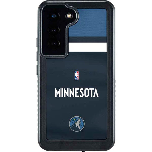 NBA Minnesota Timberwolves Jersey Galaxy S24 Waterproof Case