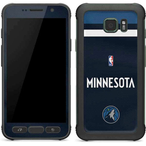 NBA Minnesota Timberwolves Jersey Galaxy S7 Active Skin