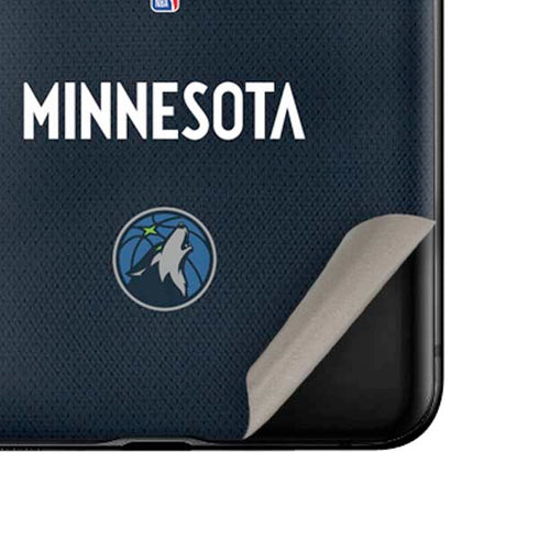 NBA Minnesota Timberwolves Jersey Galaxy Z Flip Skin