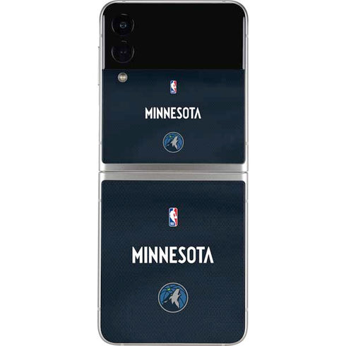 NBA Minnesota Timberwolves Jersey Galaxy Z Flip3 5G Skin