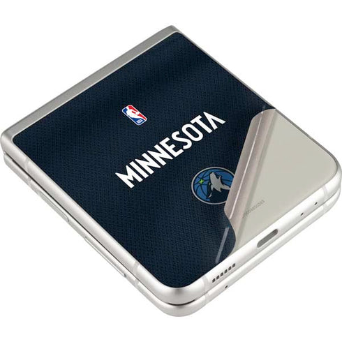 NBA Minnesota Timberwolves Jersey Galaxy Z Flip3 5G Skin