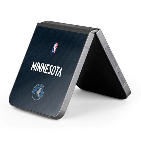 NBA Minnesota Timberwolves Jersey Galaxy Z Flip6 Skin