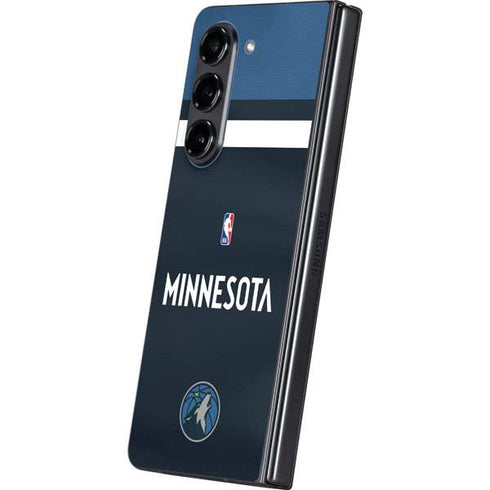 NBA Minnesota Timberwolves Jersey Galaxy Z Fold5 5G Skin