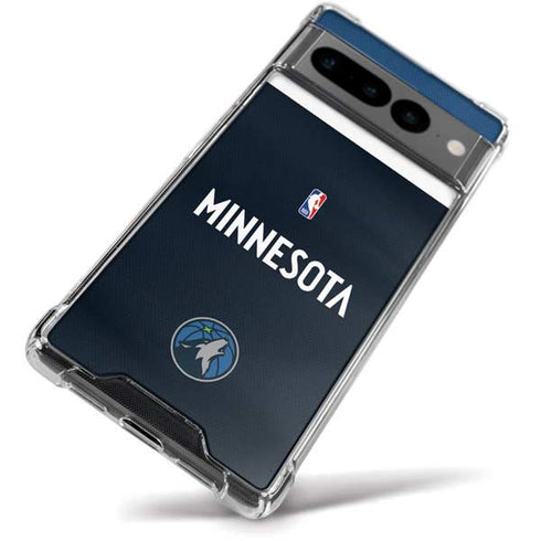 NBA Minnesota Timberwolves Jersey Google Pixel 7 Pro Clear Case
