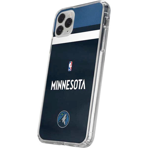 NBA Minnesota Timberwolves Jersey iPhone 11 Pro Clear Case
