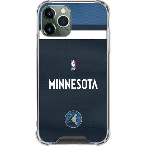 NBA Minnesota Timberwolves Jersey iPhone 11 Pro Max Clear Case