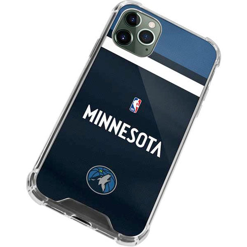 NBA Minnesota Timberwolves Jersey iPhone 11 Pro Max Clear Case