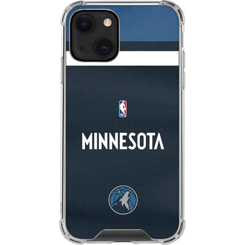 NBA Minnesota Timberwolves Jersey iPhone 13 Mini Clear Case