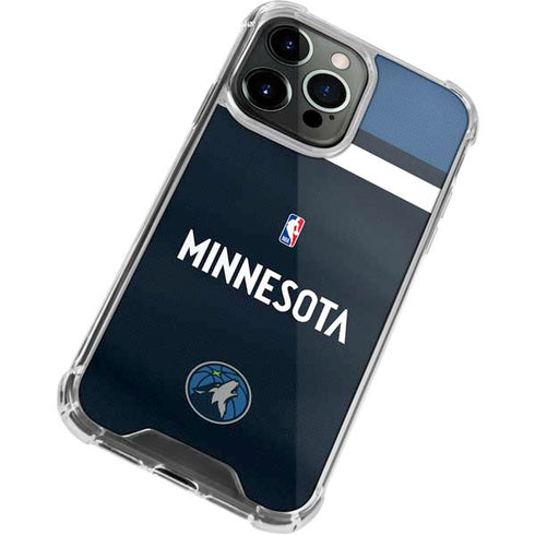 NBA Minnesota Timberwolves Jersey iPhone 13 Pro Clear Case