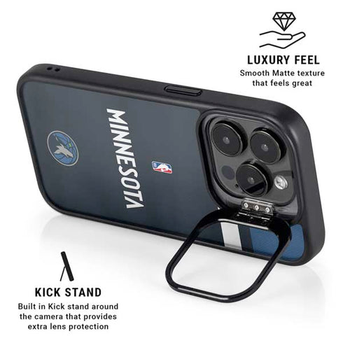 NBA Minnesota Timberwolves Jersey iPhone 14 Pro Kickstand Case
