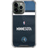 NBA Minnesota Timberwolves Jersey iPhone 14 Pro Max Clear Case