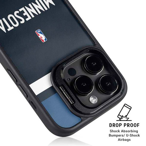 NBA Minnesota Timberwolves Jersey iPhone 14 Pro Max Kickstand Case