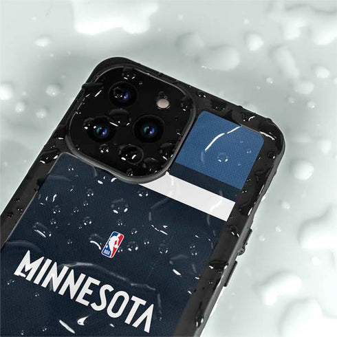 NBA Minnesota Timberwolves Jersey iPhone 14 Pro Waterproof Case