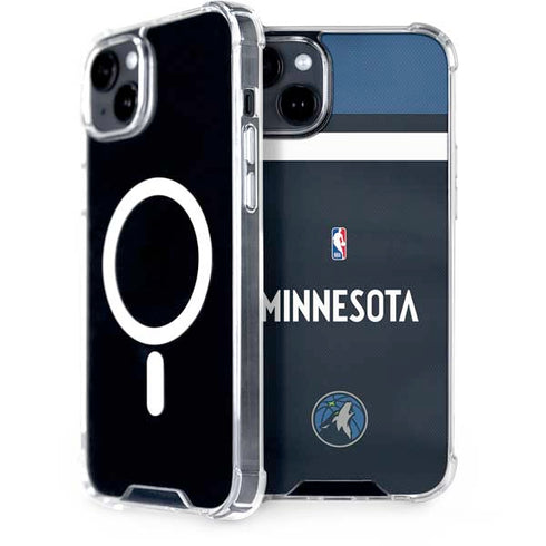 NBA Minnesota Timberwolves Jersey iPhone 15 MagSafe Case