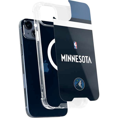 NBA Minnesota Timberwolves Jersey iPhone 15 MagSafe Case