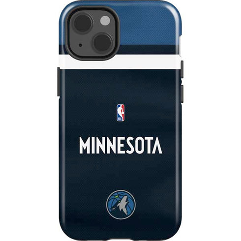 NBA Minnesota Timberwolves Jersey iPhone 15 Plus Impact Case