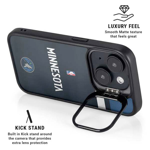NBA Minnesota Timberwolves Jersey iPhone 15 Plus Kickstand Case
