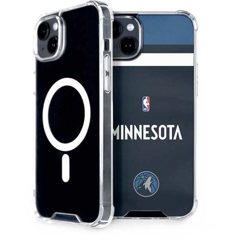NBA Minnesota Timberwolves Jersey iPhone 15 Plus MagSafe Case