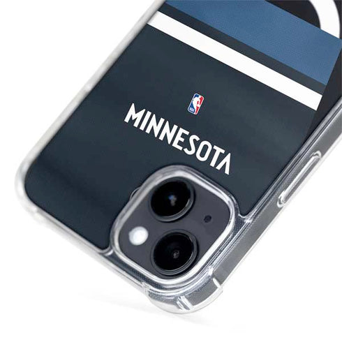 NBA Minnesota Timberwolves Jersey iPhone 15 Plus MagSafe Case