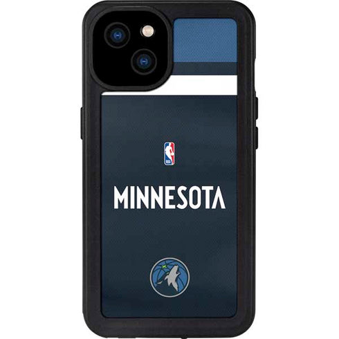 NBA Minnesota Timberwolves Jersey iPhone 15 Plus Waterproof Case