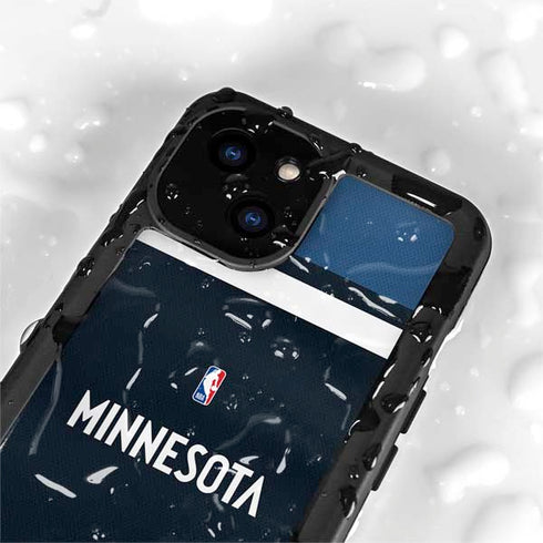 NBA Minnesota Timberwolves Jersey iPhone 15 Plus Waterproof Case
