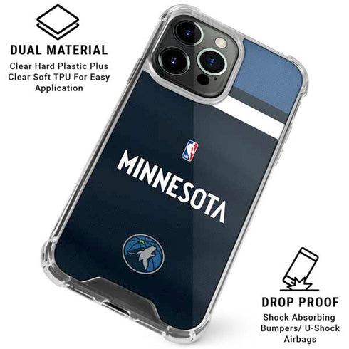 NBA Minnesota Timberwolves Jersey iPhone 15 Pro Clear Case