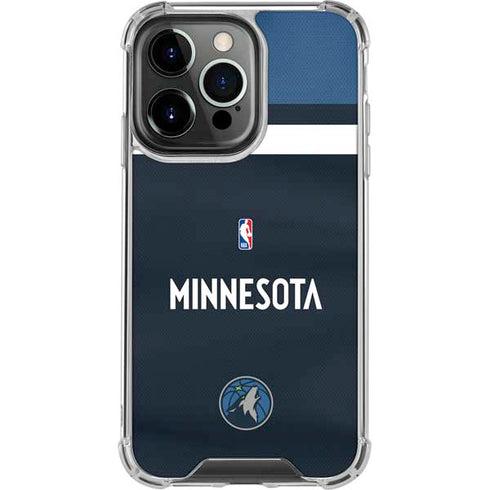 NBA Minnesota Timberwolves Jersey iPhone 15 Pro Max Clear Case