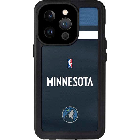 NBA Minnesota Timberwolves Jersey iPhone 15 Pro Waterproof Case