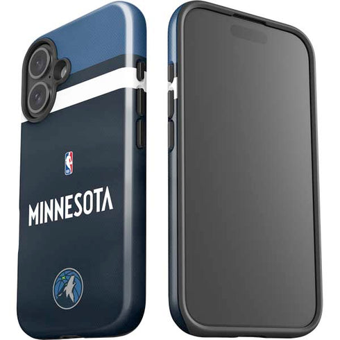 NBA Minnesota Timberwolves Jersey iPhone 16 Plus Impact Case
