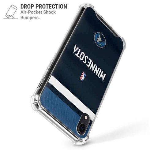 NBA Minnesota Timberwolves Jersey iPhone XR Clear Case